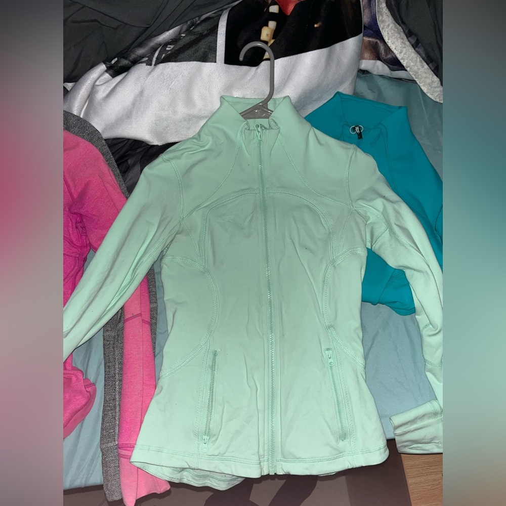 Mint green lululemon jacket